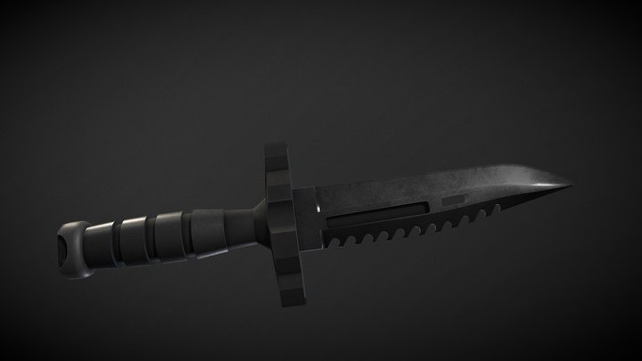 BLACK FANG COMBAT DAGGER – Modelo 3D gratuito STL
