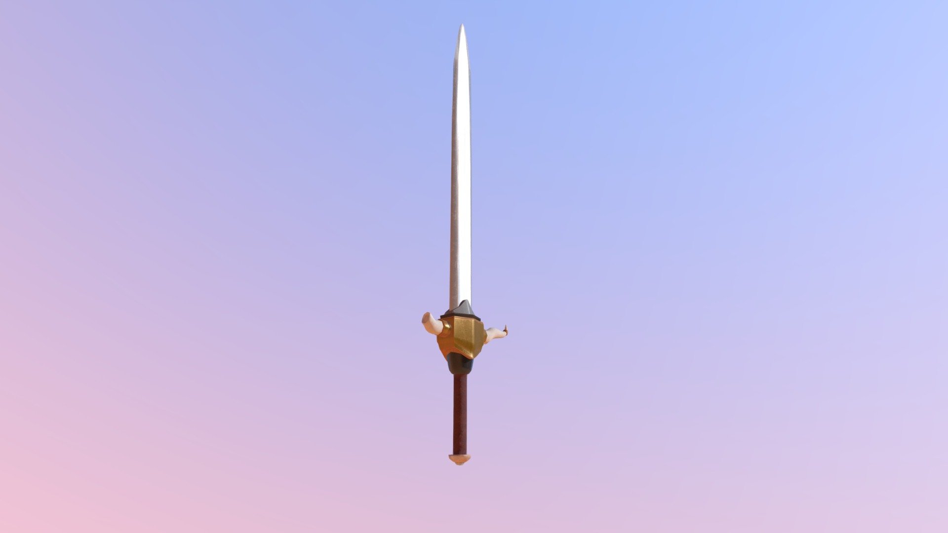 Low Poly Viking Sword