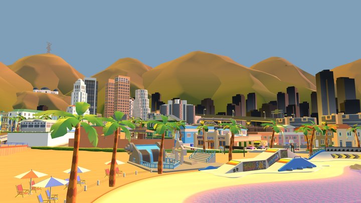 Mario Kart 8 Deluxe - Los Angeles Laps (Tour) – Modello 3D gratuito STL