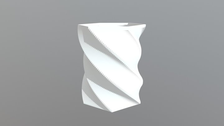 Cool Hexagon Vase 3D Model