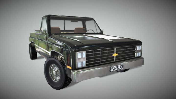 1986 Chevrolet K10 3D Model