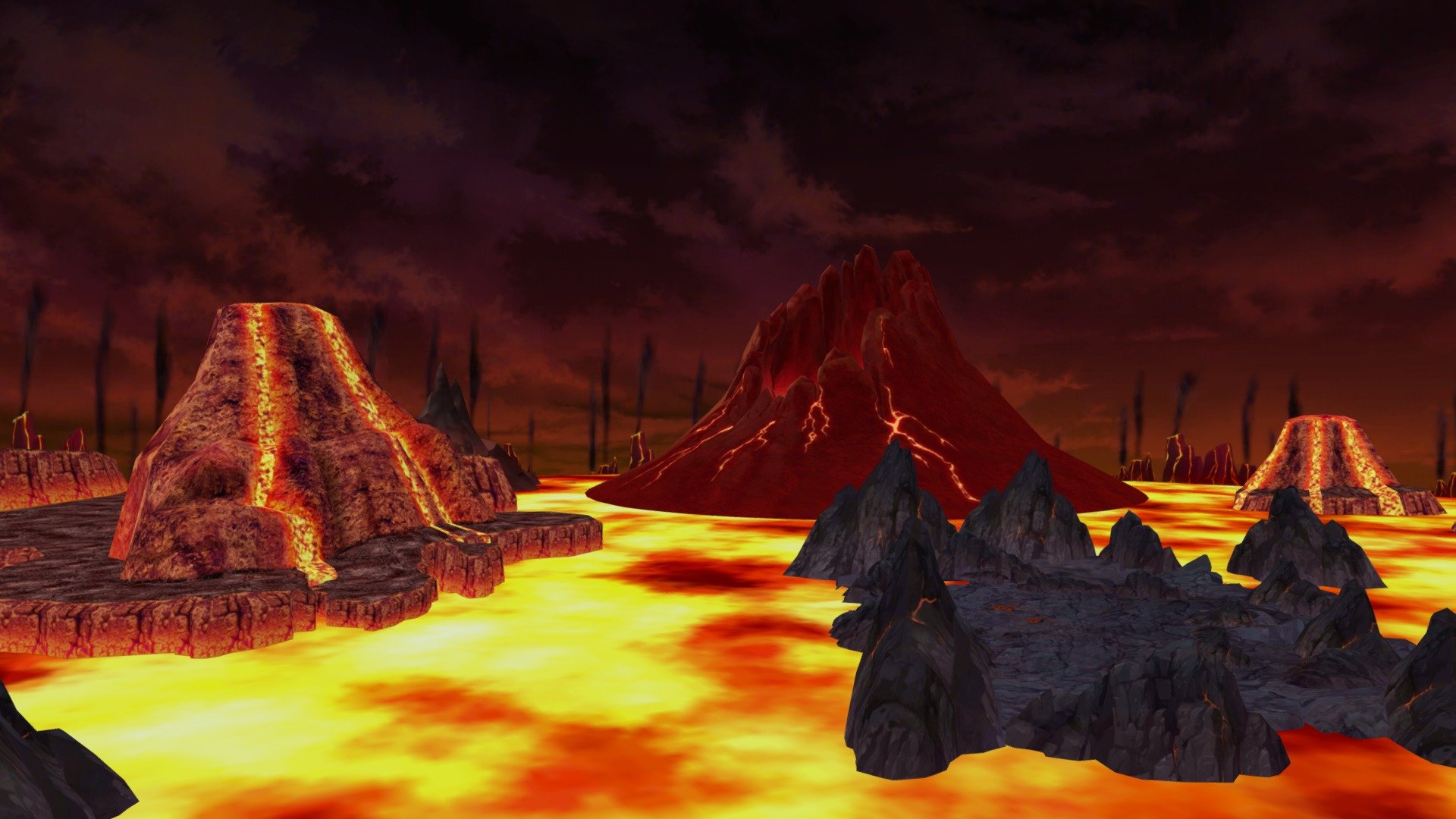 Inferno Vulcan Island - Buy Royalty Free 3D model by GremorySaiyan ...