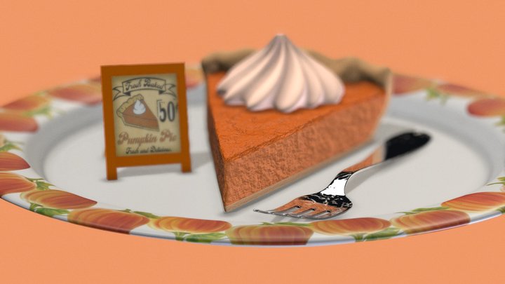 The World's Best Pumpkin Pie 3D Model