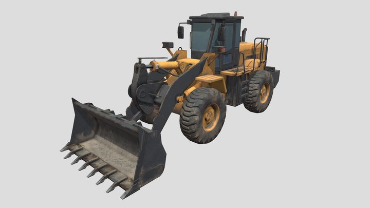 Forklift 3D Model 002 3D Model