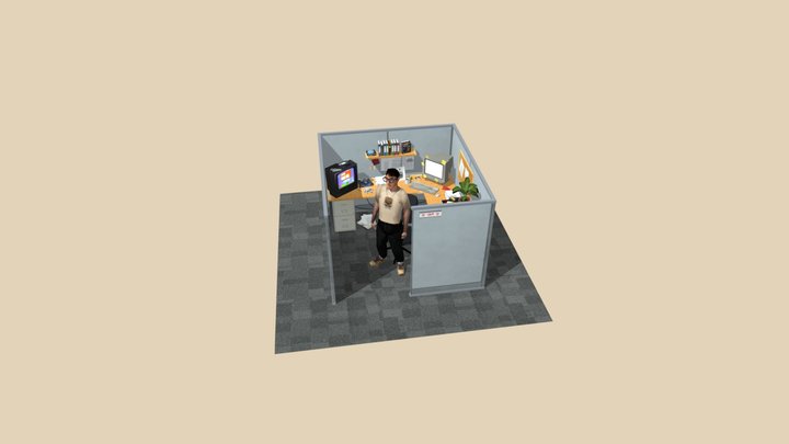 Low Poly Sam 3D Model