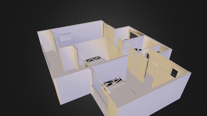 2 bedroom flat in Umhlanga Ridge99B.obj 3D Model