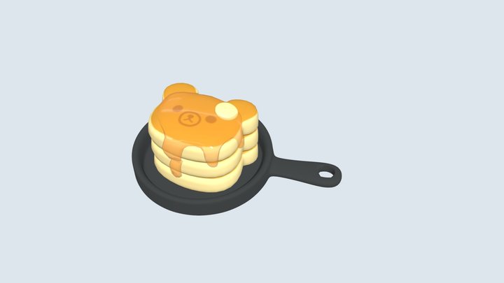 Rilakkuma Pancake 3D Model