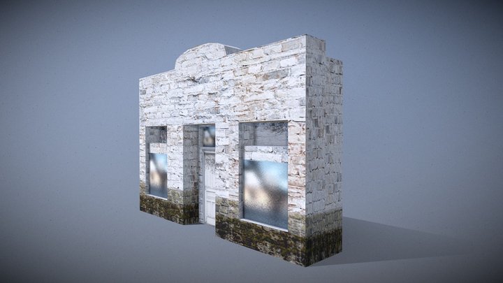 Weathered House 3D Model