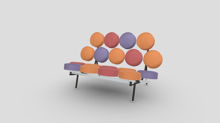 Marshmallow Sofa 3D Model