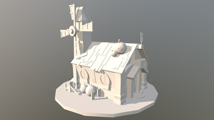 Halloween House 3D Model