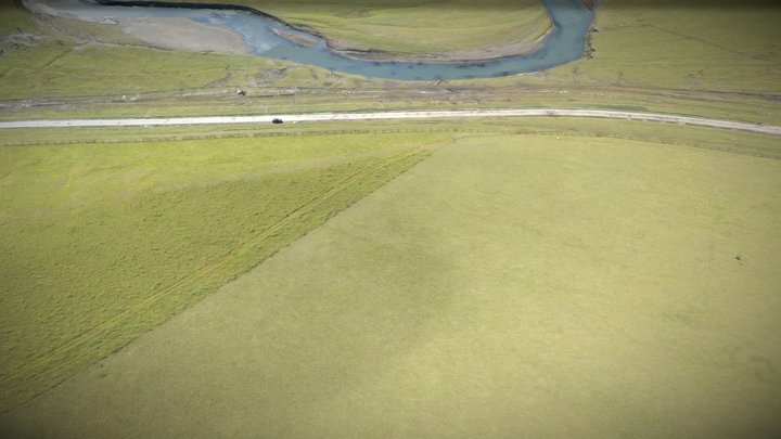 Grassland, highway and the Mozhgrad River – Modello 3D gratuito STL