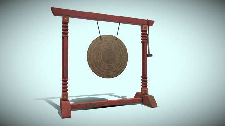 Tibetan Gong 3D Model