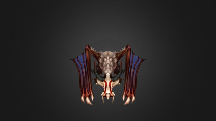 Shyvana Bone Dragon 3D Model