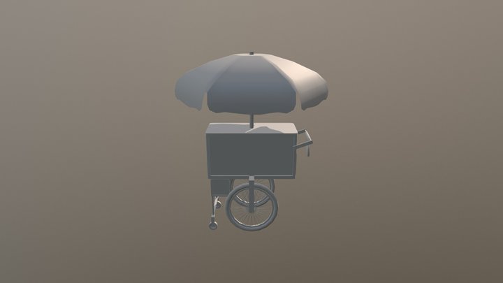 Food Cart 3D Model