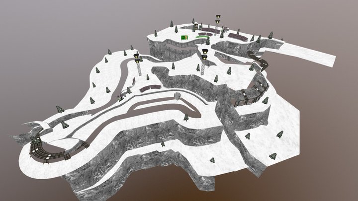 Track for BallistiNG - Mt. Pisang 3D Model