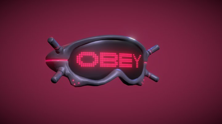 Cyberpunk Glasses 3D Model