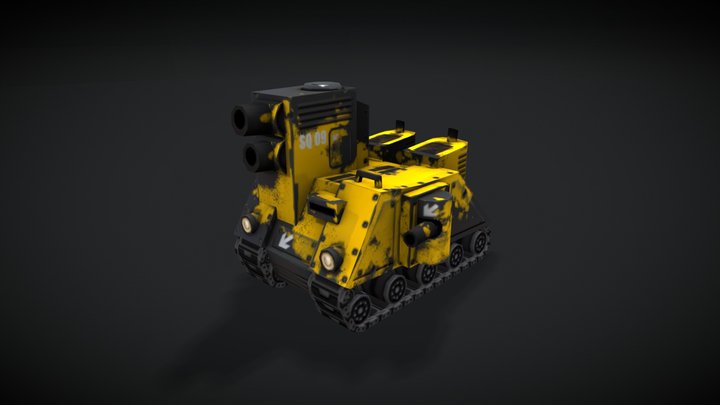 Toon tank 3D Model