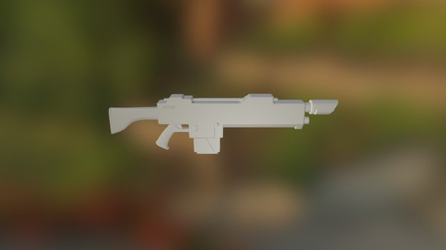 Lasgun WIP 3D Model