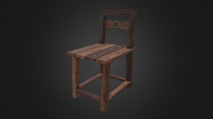 Medieval chair 3D Model