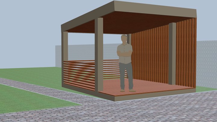 Беседка 3,5*4 3D Model
