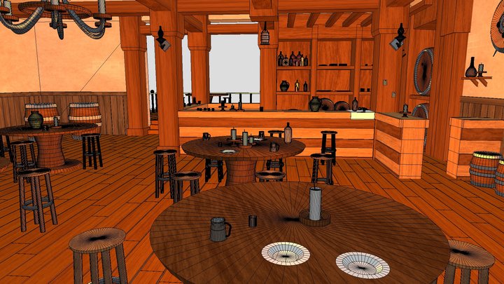 Epic seven 3D lobby 3D Model