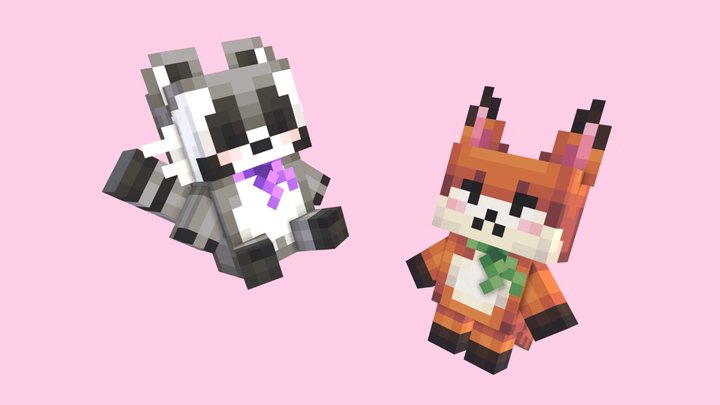 Norowarejima Academy Plushies | YRP Minecraft 3D Model