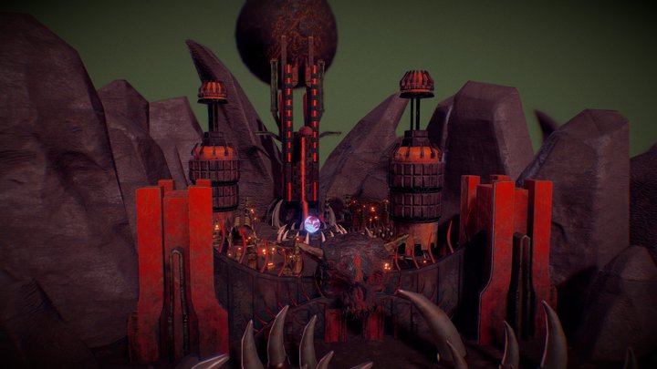 Cultist space colony pack 3D Model