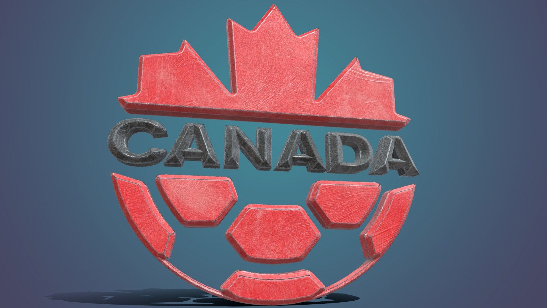 Canada National Team 3d Badge - 3d Model By Degoverse [45f4028] - Sketchfab