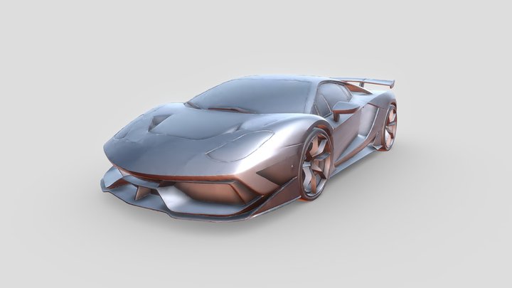 lamborghini aventador + ferrari 458 speciale 3D Model