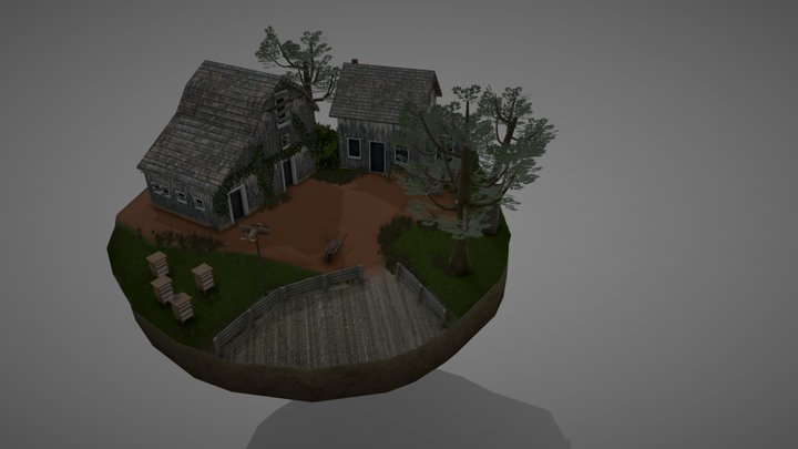 DAE Diorama retake – Small farm 3D Model