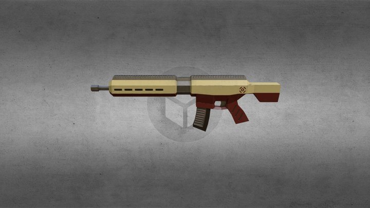 Assualt Mech Rifle 3D Model