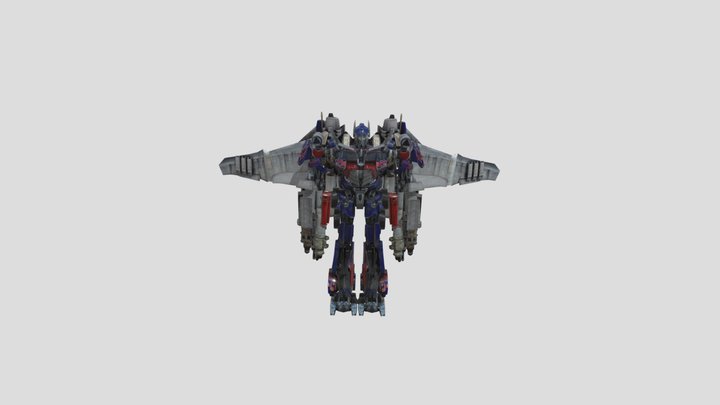 Optimus Prime With Jetpack 3D Model