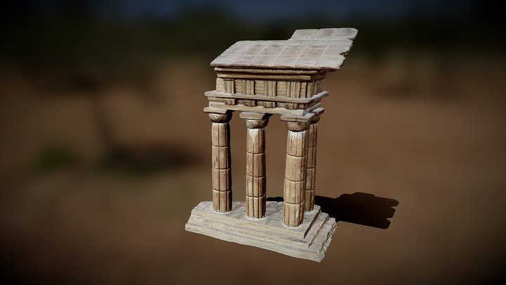 Dioscuri temple  (Ag) - photoscan 3D Model