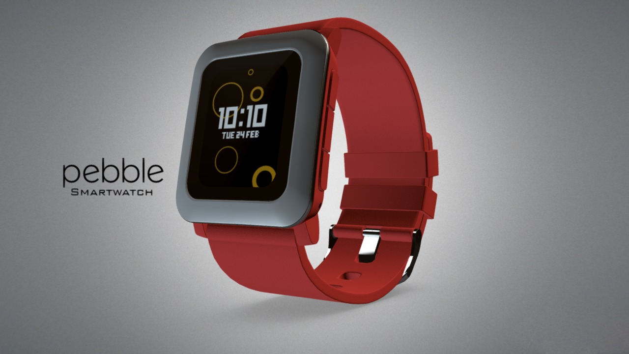 3D model Pebble TIME Smartwatch - This is a 3D model of the Pebble TIME Smartwatch. The 3D model is about icon.