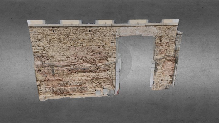 mur romain au Mans 3D Model