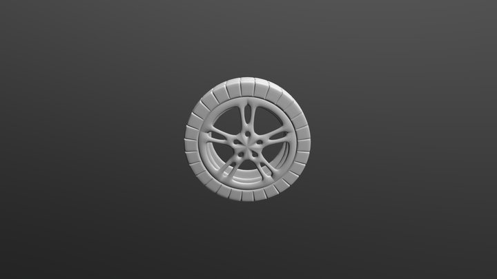 Car Wheel 3D Model