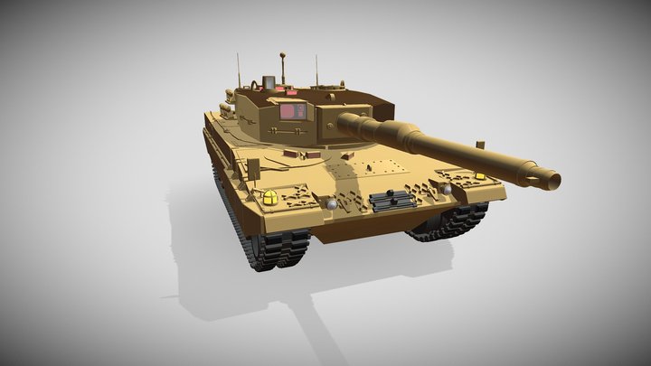 Leopard 2A4 3D Model