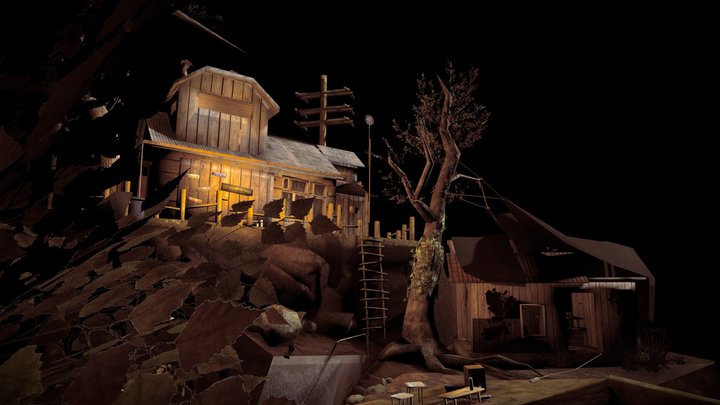 DAE Diorama - Forest Loner 3D Model