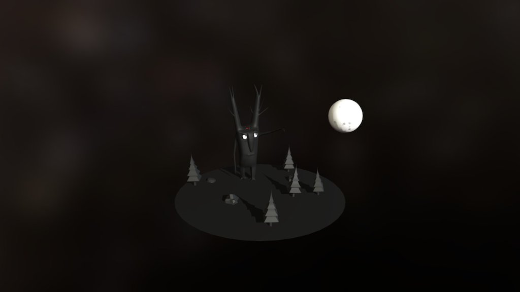 Árbol lunar y niño