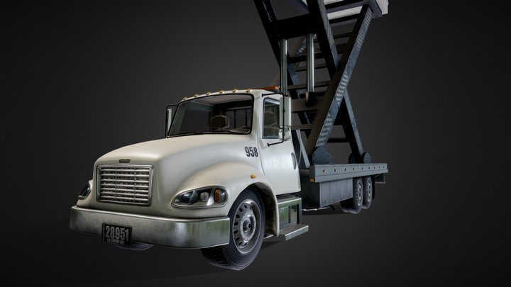 Airport Catering Truck 3D Model