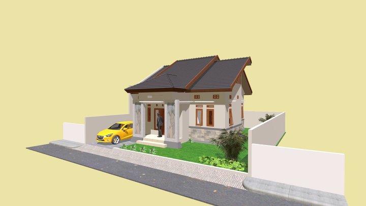 LT1-017 Minimalist House 12x15 3D Model