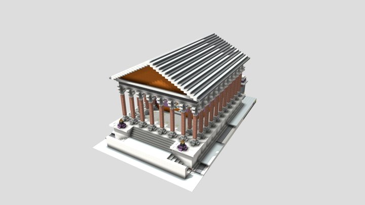 Templo de Castor y Polux (foro viejo, Roma) 3D Model