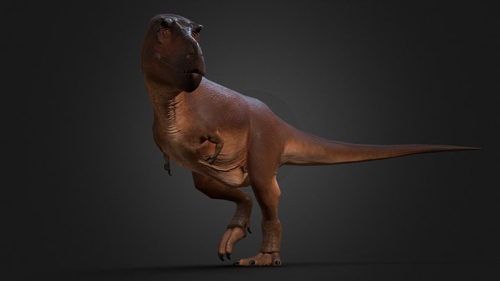 Low Poly Accurate T.rex (posed) 3D Model