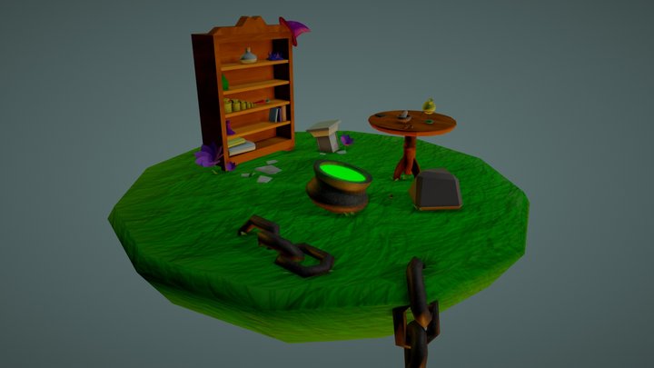 Wizard Island 3D Model