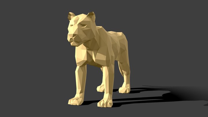 Low-poly Lion