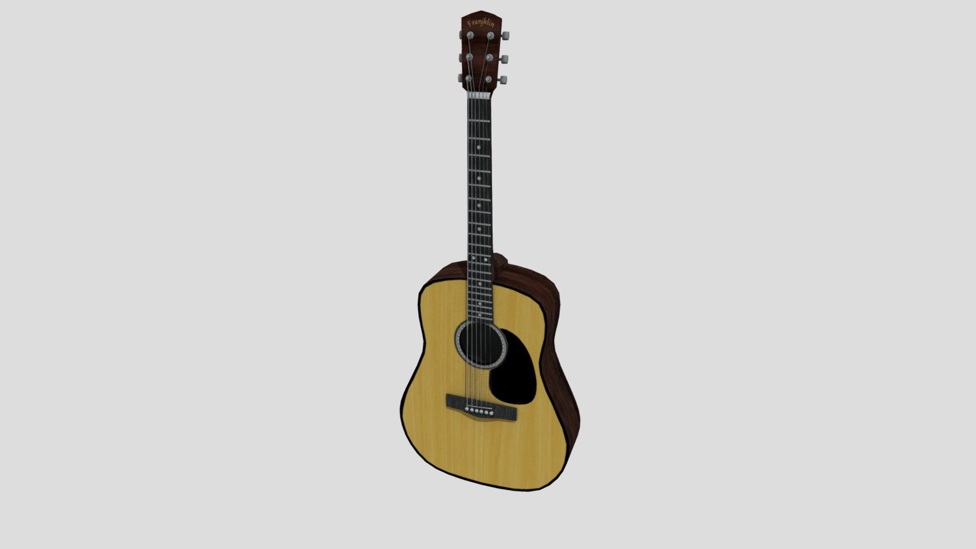 Acoustic Guitar Clean - Download Free 3D model by LeonArt3d (@thedj245 ...