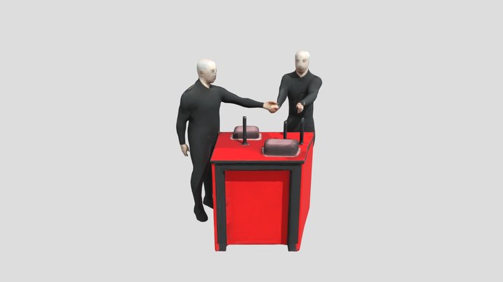 Red Duel Platform 3D Model
