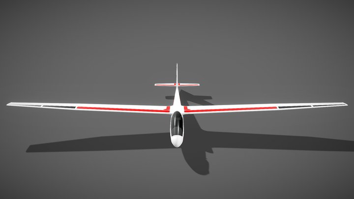 UNDERPOLY: Free Sailplane Glider 3D Model