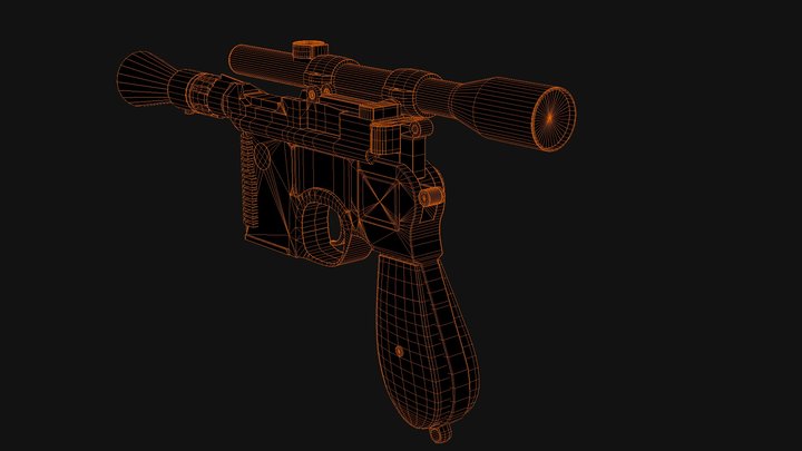 DL-44 HanSolo 3D Model