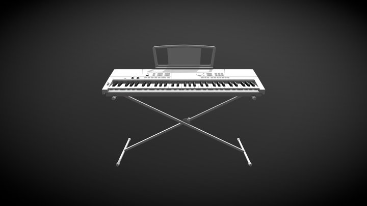 Electric Keyboard 3D Model
